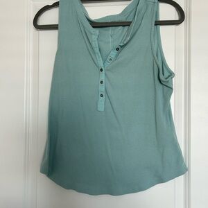 Pilcro Sleeveless Tank Top - Light Blue